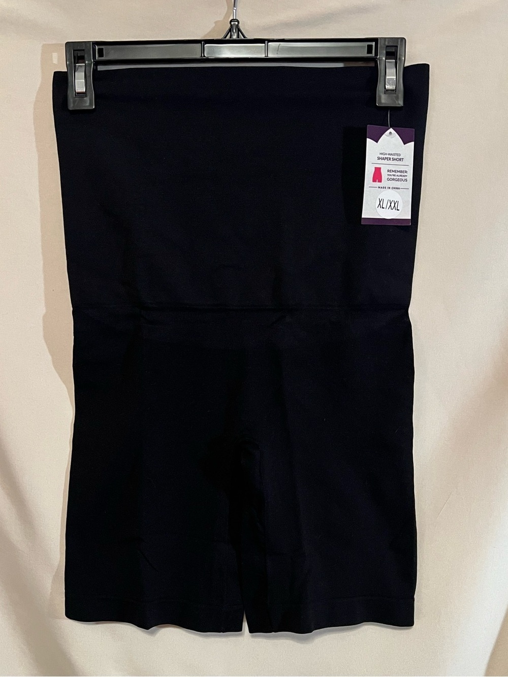 Shapermint Empetua High-Waist Black Womens Shaping Shorts XL/XXL